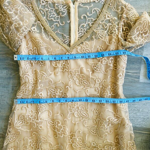 Vintage Alfred Bosand Evening Gown (size M) - Picture 6 of 13